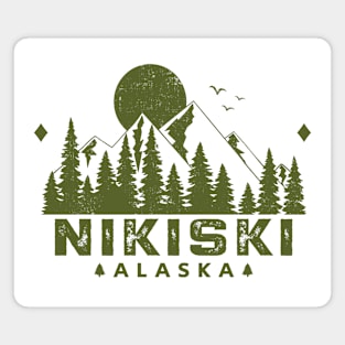 Nikiski Alaska Mountain Souvenir Magnet